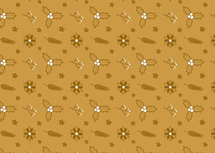 金色花卉图案纹理背景