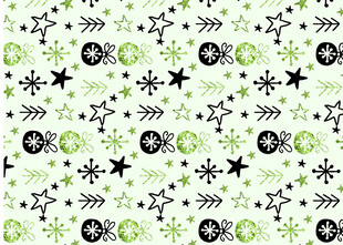 绿黑几何星星图案背景