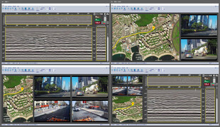 多场景雷达视频画面展示