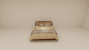 简约风格单人床展示