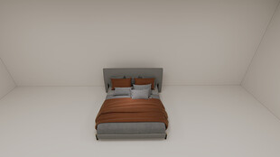 现代简约风格双人床