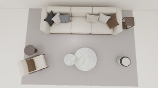 现代简约风格客厅布局