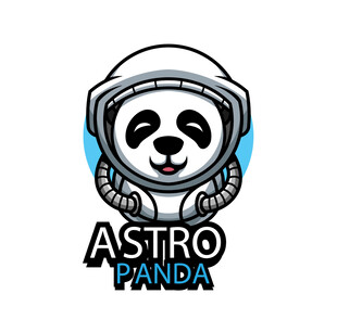 熊猫宇航员标志设计