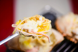 美味蟹黄粉丝海鲜烧烤美食