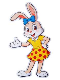 可爱波点兔女孩