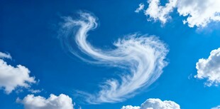 天空中奇特的卷云景观