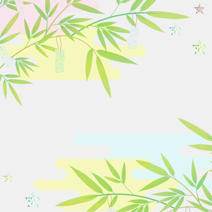 清新竹叶背景