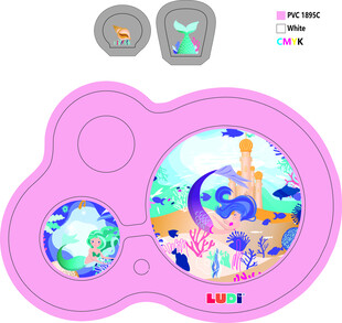 卡通图案儿童硅胶餐垫