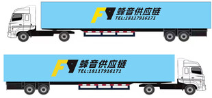 物流货运卡车外观展示