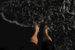 漫步海边的双足