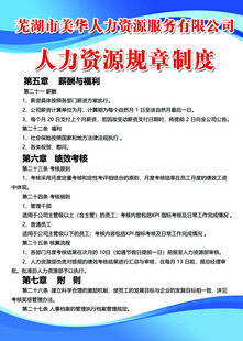 人力资源规章制度管理文档