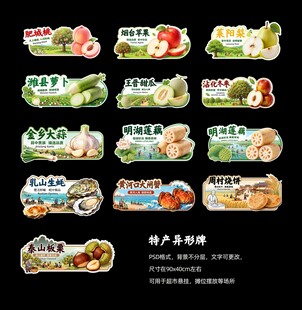 特产异形展板