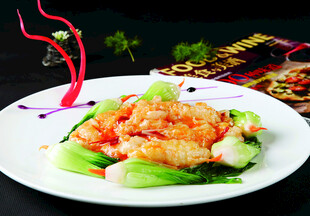 美味虾仁配时蔬