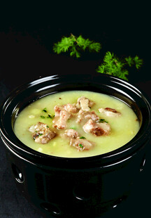 砂锅虾仁青菜汤