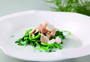 清新蔬菜配肉丁沙拉