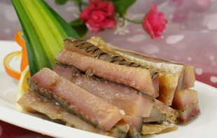 美味切片腊味鱼