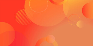 橙红色渐变梦幻光斑背景