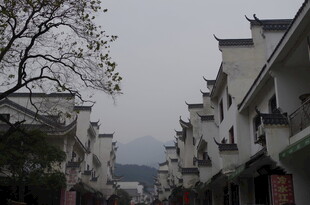 衡山徽派民居街道景象