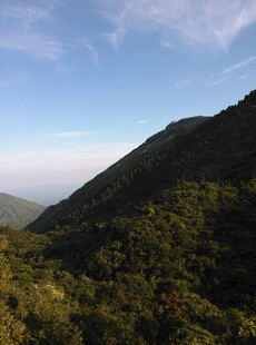 衡山青山翠谷间的秀丽风光