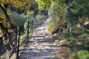 山间小径 秋日静谧之景