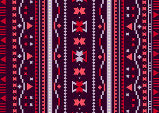 民族风几何图案织物