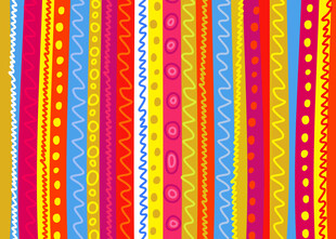 多彩条纹民族风图案