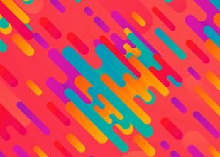 多彩几何条纹抽象背景图