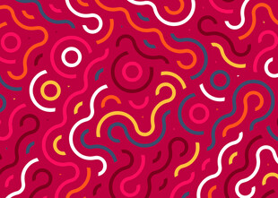 红色抽象几何图案纹理