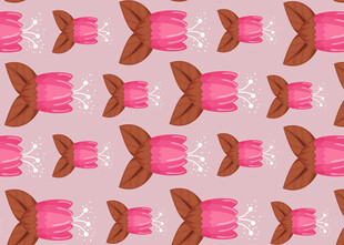 粉色蝴蝶结图案背景纹理