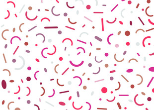 多彩弧形图案背景纹理