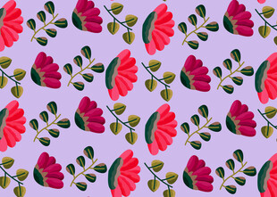 花卉图案背景 