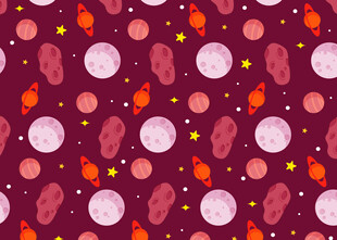 梦幻宇宙星球图案背景