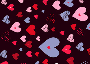 爱心图案背景纹理