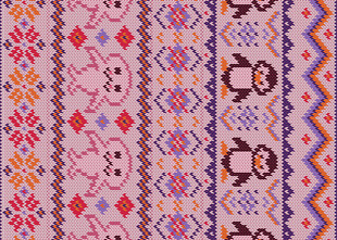 多彩民族风几何图案纹理