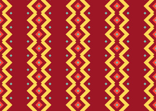 几何波浪纹红色背景图案