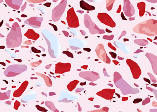 多彩抽象花瓣图案纹理