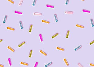 多彩糖果散状图案背景