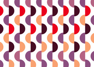 多彩几何波浪图案背景