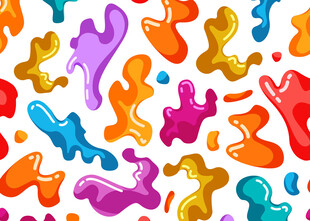 多彩流体形状图案背景