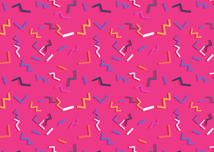 粉色背景多彩图案纹理
