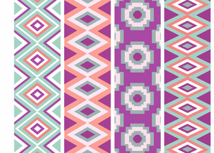 多彩几何图案无缝背景