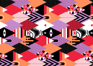 几何抽象图案背景设计