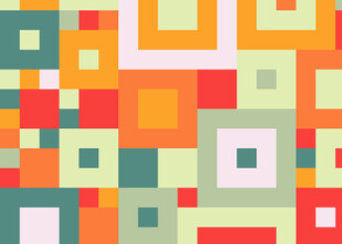 多彩几何方块图案背景