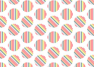 彩色条纹六边形图案背景