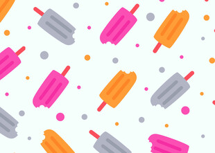 多彩冰棍图案背景