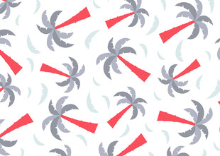 热带风情棕榈树图案设计