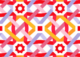 几何图案拼接装饰背景图