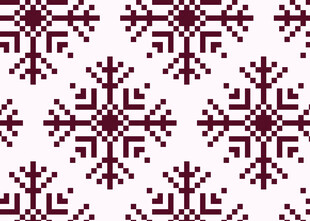 复古雪花图案纹理设计