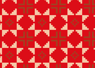 红色几何图案纹理背景