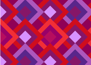 几何菱形彩色拼接图案
